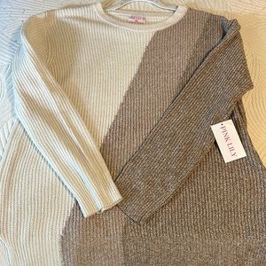 Pink lily sweater